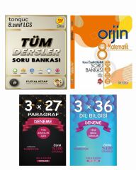 Anla Kazan Paragraf ve Dil Bilgisi Seti + Tonguç LGS Tüm Dersler Soru + Orjin LGS Matematik Soru
