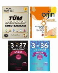 Anla Kazan Paragraf ve Dil Bilgisi Seti + Tonguç LGS Tüm Dersler Soru + Orjin LGS Matematik Soru