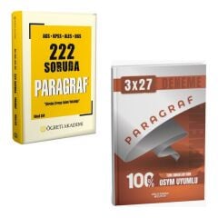 Öğreti AGS KPSS ALES DGS 222 Soruda Paragraf + Paragraf Deneme Seti