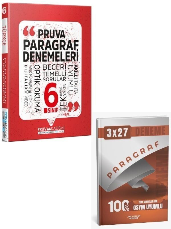 Pruva 2027 6. Sınıf Paragraf Deneme+ Anla Kazan Paragraf