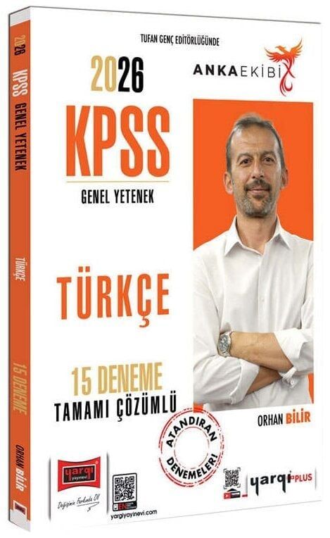 Yargı 2026 KPSS Türkçe 15 Deneme Çözümlü Anka Ekibi - Orhan Bilir Yargı Yayınları