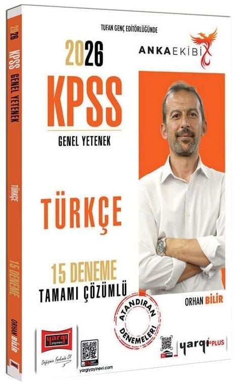 Yargı 2026 KPSS Türkçe 15 Deneme Çözümlü Anka Ekibi - Orhan Bilir Yargı Yayınları