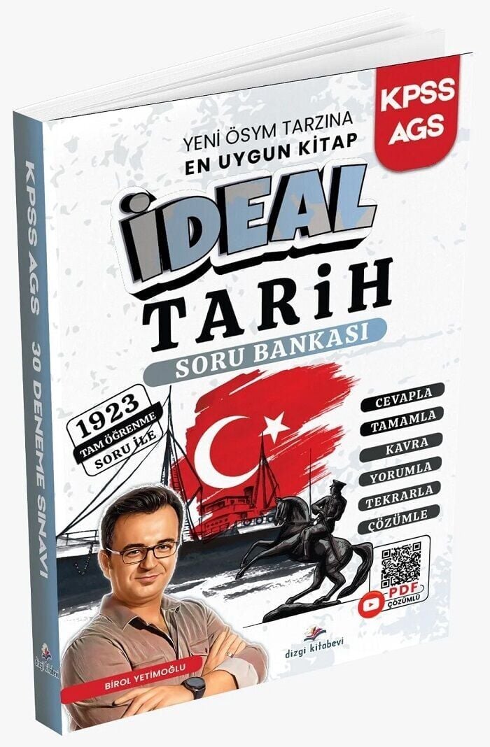 Dizgi Kitap 2026 KPSS MEB-AGS İdeal Tarih Soru Bankası Çözümlü - Birol Yetimoğlu Dizgi Kitap Yayınları