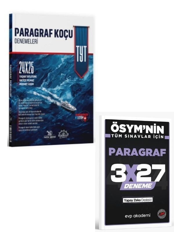 Edebiyat Denizi 2027 TYT Paragraf 24 x 25 Denemeleri+ EVP Akademi Paragraf