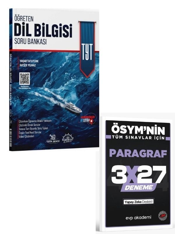 Edebiyat Denizi 2027 TYT Dil Bilgisi Soru Bankası+ EVP Akademi Paragraf