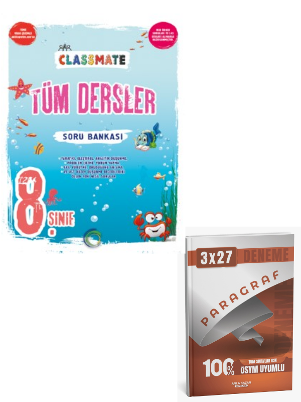 Okyanus 2027 8. Sınıf Classmate Tüm Dersler Soru Bankası+ Anla Kazan Paragraf
