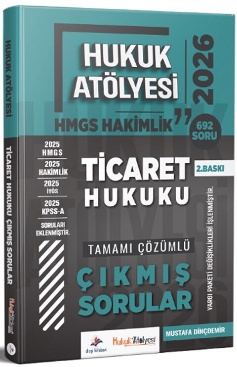 Dizgi Kitap 2026 Hukuk Atölyesi HMGS Hakimlik Ticaret Hukuku Çıkmış Sorular