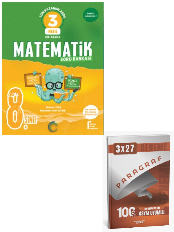 Okyanus 2027 8. Sınıf 3 Nesil Matematik Soru Bankası+ Anla Kazan Paragraf