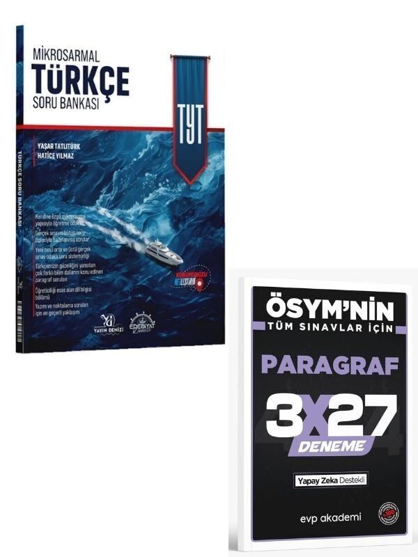 Edebiyat Denizi 2027 TYT Türkçe Soru Bankası+ EVP Akademi Paragraf