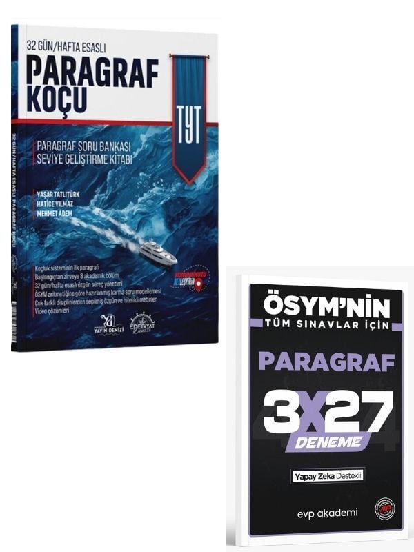 Edebiyat Denizi 2027 TYT Paragraf Koçu Soru Bankası+ EVP Akademi Paragraf