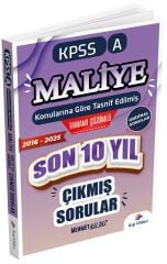 Dizgi Kitap 2026 KPSS A Grubu Maliye Çıkmış Sorular Son 10 Yıl Konularına Göre Çözümlü - Mehmet Yıldız Dizgi Kitap