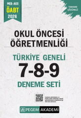 Pegem Yayınları 2026 MEB AGS ÖABT Okul Öncesi Öğretmenliği Türkiye Geneli 7-8-9 Deneme Seti