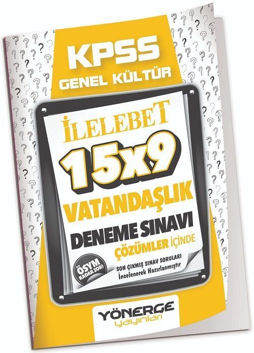 Yönerge KPSS Vatandaşlık 15x9 Deneme Çözümlü