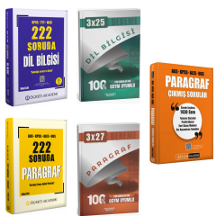 Öğreti 222 Soruda Paragraf & 222 Soruda Dil Bilgisi & Paragraf Çıkmış Sorular ve 2'li Deneme Seti