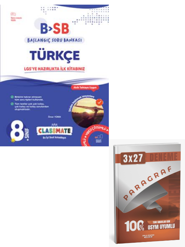 Okyanus 2027 8. Sınıf Classmate (BSB) Türkçe Başlangıç Soru Bankası+ Anla Kazan Paragraf