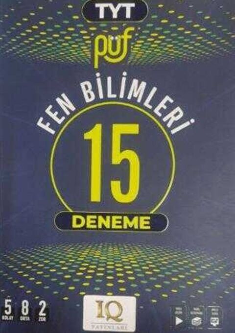 IQ Yayınları TYT Fen Bilimleri Püf 15 Deneme