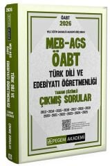 Pegem 2026 ÖABT MEB-AGS Türk Dili ve Edebiyatı Öğretmenliği Çıkmış Sorular Çözümlü Pegem Akademi Yayınları