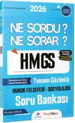 Dizgi Kitap 2026 Hukuk Atölyesi HMGS Ne Sordu Ne Sorar Hukuk Felsefesi Sosyolojisi Tamamı Çözümlü Soru Bankası