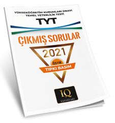IQ Yayınları YKS TYT 2021 Çıkmış Sorular Tıpkı Basım IQ Yayınları
