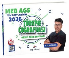 Dizgi Kitap 2026 MEB-AGS Türkiye Coğrafyası Konu Anlatımlı - Kazım Sayın Dizgi Kitap Yayınları