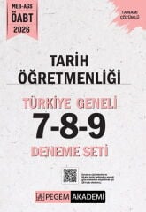 Pegem Yayınları 2026 MEB AGS ÖABT Tarih Öğretmenliği Türkiye Geneli 7-8-9 Deneme Seti