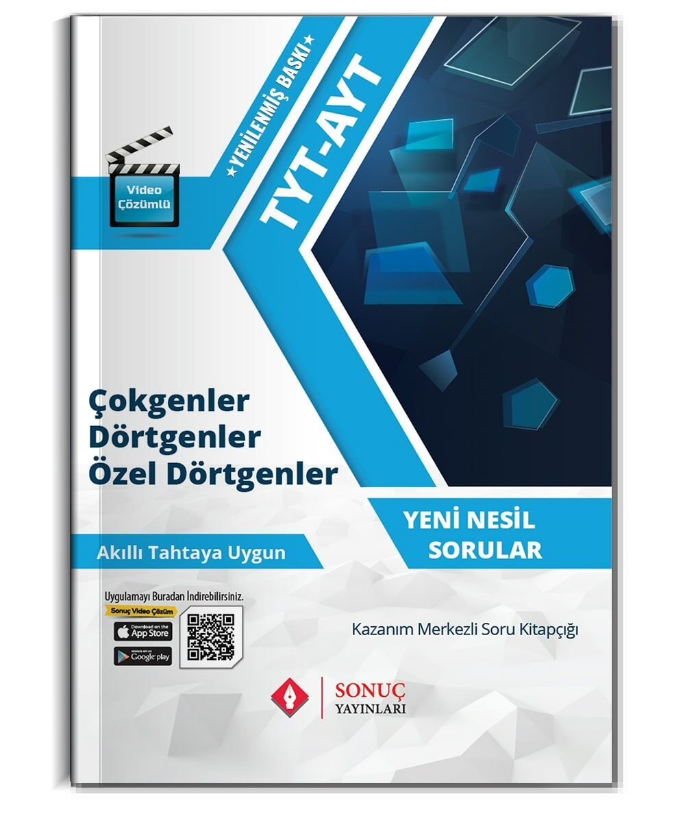 Sonuç Yayınları TYT AYT Çokgenler Dörtgenler Özel Dörtgenler