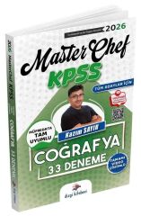 Dizgi Kitap 2026 KPSS Coğrafya MasterChef 33 Deneme Çözümlü - Kazım Sayın Dizgi Kitap Yayınları