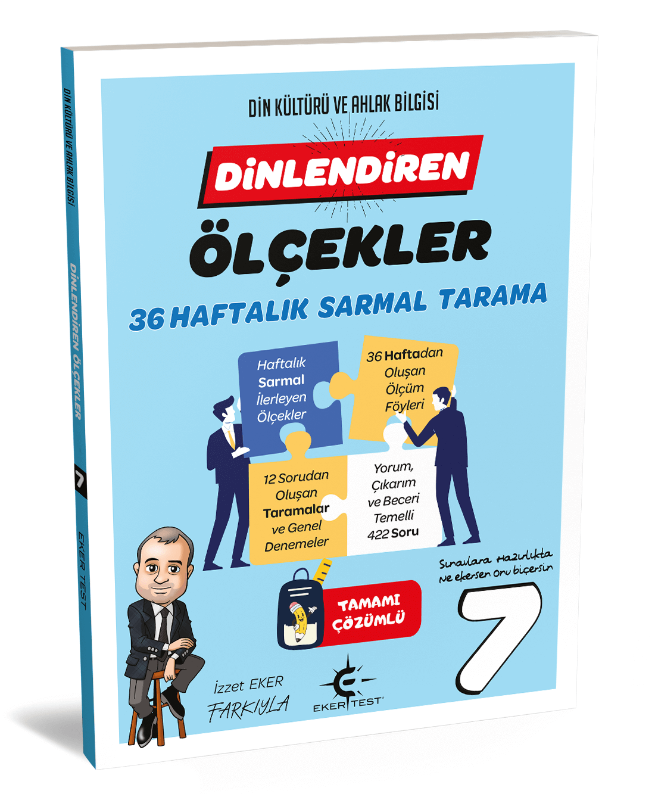 Eker Test Yayınları 8 Sınıf Dinlendiren Ölçeklerle 36 Hafta Sarmal Test