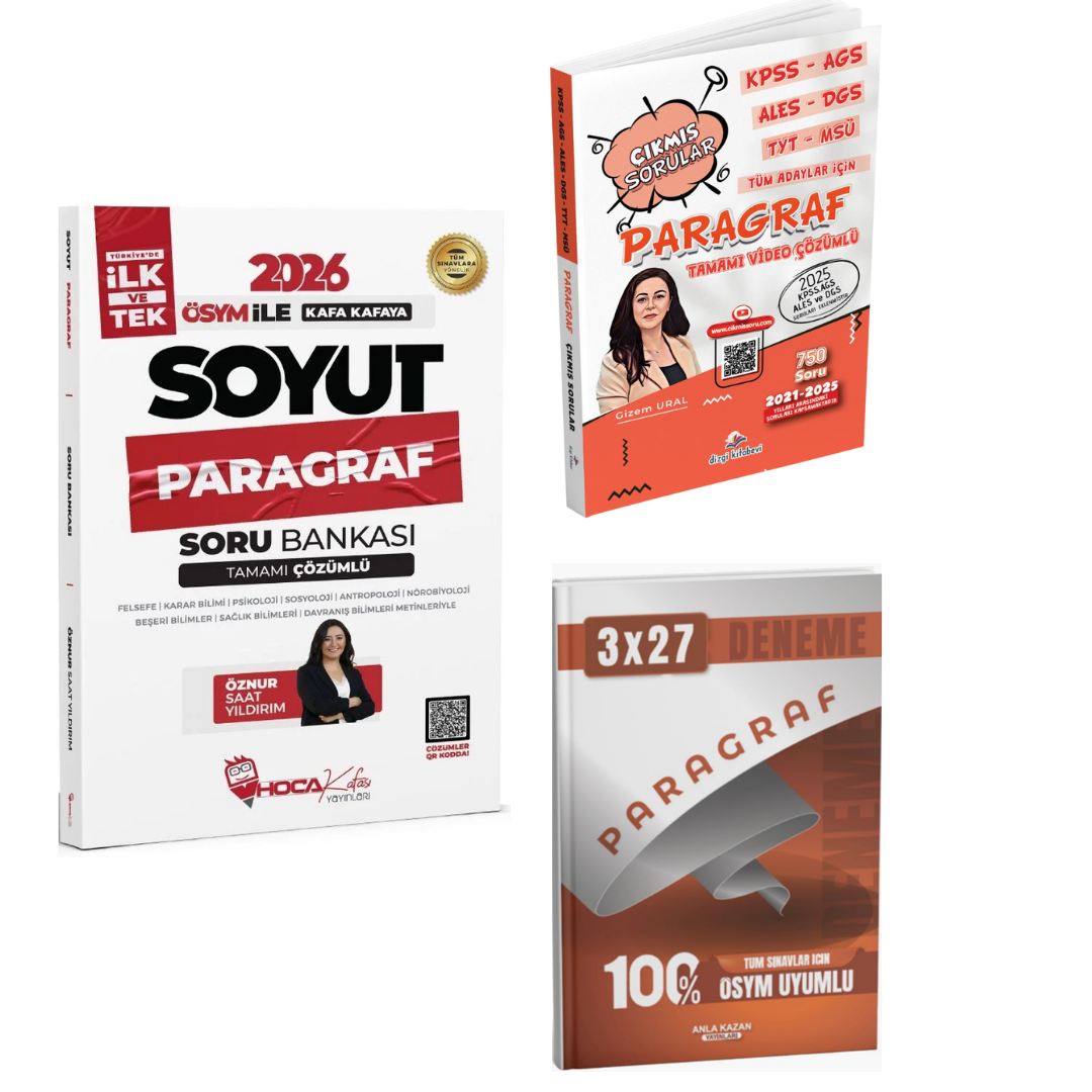 Hoca Kafası 2026 Soyut Paragraf Soru Bankası & Paragraf Çıkmış Sorular & Paragraf Deneme Seti