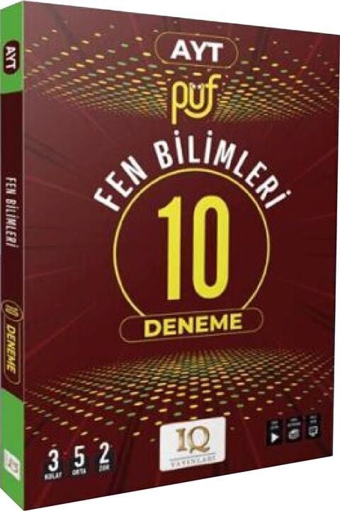IQ Yayınları AYT Fen Bilimleri Püf 10 Deneme