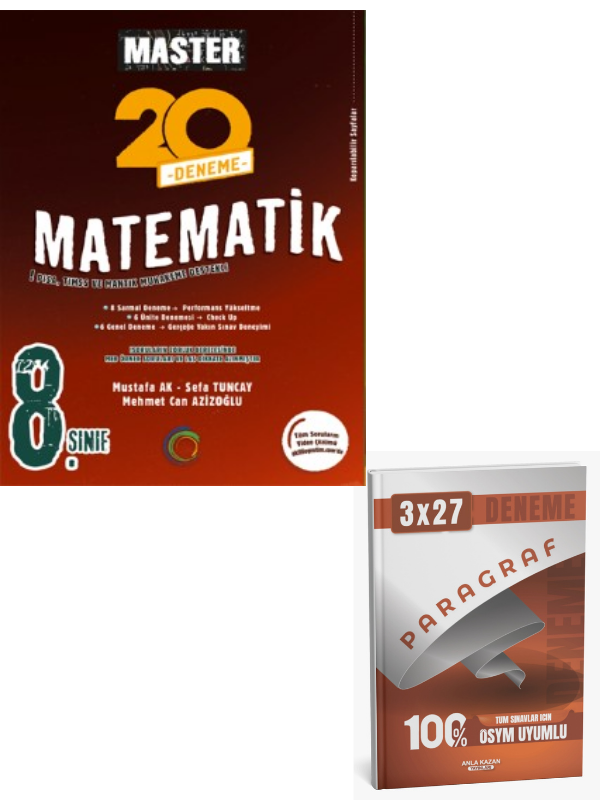 Okyanus 2027 8. Sınıf Master 20 Matematik Denemesi+ Anla Kazan Paragraf
