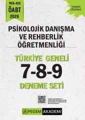 Pegem Yayınları 2026 MEB AGS ÖABT Psikolojik Danışmanlık ve Rehber Öğretmenliği Türkiye Geneli 7-8-9 Deneme Seti