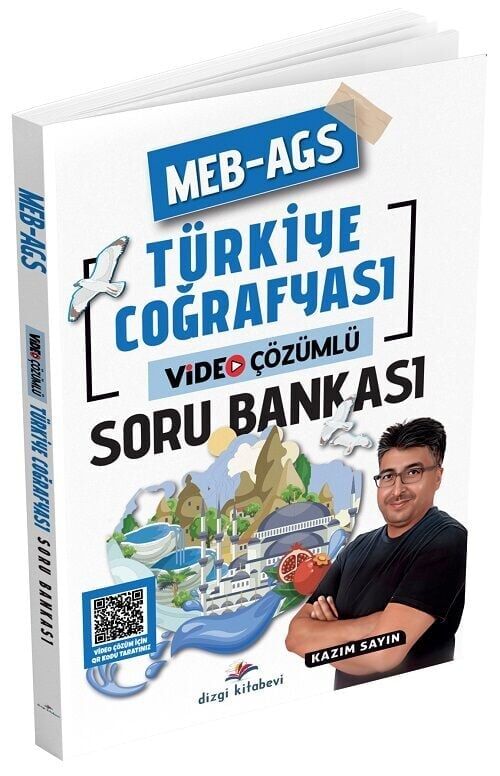 Dizgi Kitap 2026 MEB-AGS Türkiye Coğrafyası Soru Bankası Çözümlü - Kazım Sayın Dizgi Kitap Yayınları