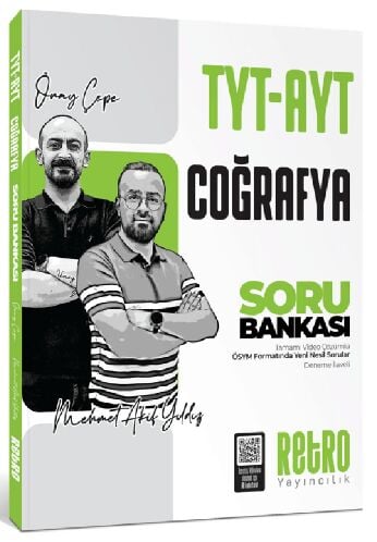 Retro YKS TYT AYT Coğrafya Soru Bankası Çözümlü - Önay Çepe, Mehmet Akif Yıldız Retro Yayıncılık