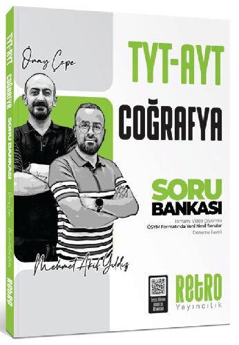 Retro YKS TYT AYT Coğrafya Soru Bankası Çözümlü - Önay Çepe, Mehmet Akif Yıldız Retro Yayıncılık