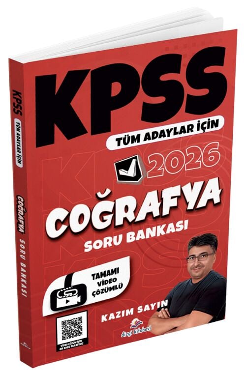 Dizgi Kitap 2026 KPSS Coğrafya Soru Bankası Çözümlü - Kazım Sayın Dizgi Kitap Yayınları