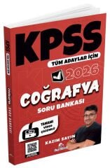Dizgi Kitap 2026 KPSS Coğrafya Soru Bankası Çözümlü - Kazım Sayın Dizgi Kitap Yayınları