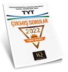 IQ Yayınları YKS TYT 2022 Çıkmış Sorular Tıpkı Basım IQ Yayınları