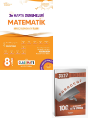 Okyanus 2027 8. Sınıf Classmate 36 Hafta Denemeleri Matematik Süreç İzleme Fasikülleri+ Anla Kazan Paragraf