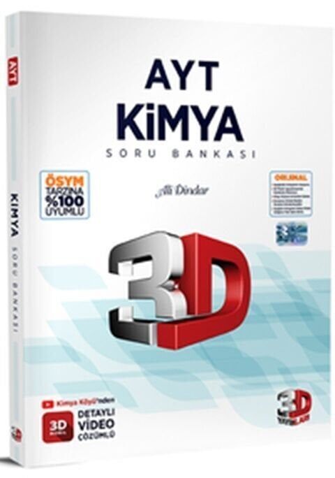 3D Yayınları YKS AYT Kimya Soru Bankası Video Çözümlü 3D Yayınları