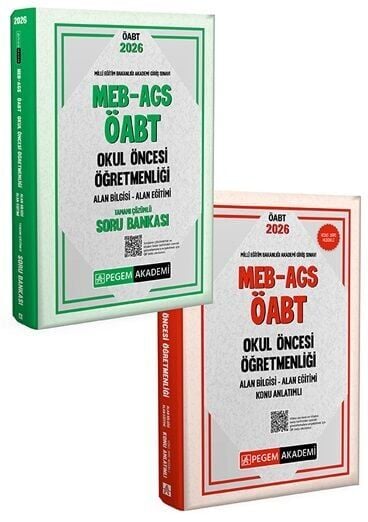 Pegem 2026 ÖABT MEB-AGS Okul Öncesi Öğretmenliği Konu Anlatımlı + Soru Bankası 2 li Set Pegem Akademi Yayınları