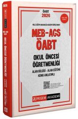 Pegem 2026 ÖABT MEB-AGS Okul Öncesi Öğretmenliği Konu Anlatımlı Pegem Akademi Yayınları