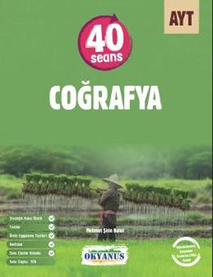 Okyanus Yayınları AYT Coğrafya 40 Seans