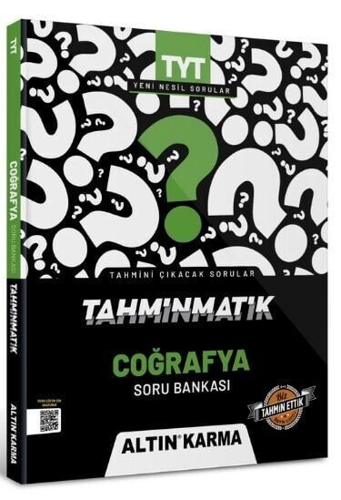Altın Karma Yayınları TYT Coğrafya Tahminmatik Soru Bankası