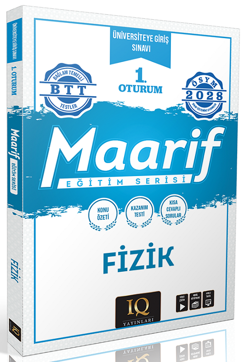IQ Yayınları 2028 YKS TYT Fizik Maarif Eğitim Serisi 1. Oturum IQ Yayınları