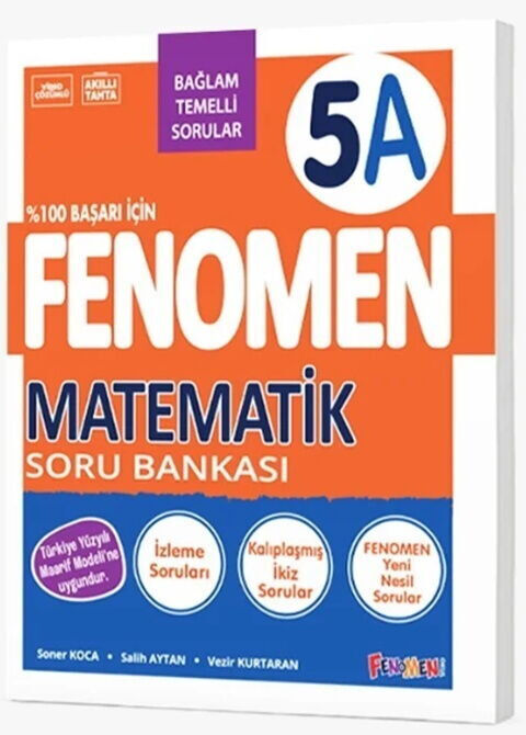 Fenomen Okul Yayınları 5. Sınıf Matematik A Fenomen Soru Bankası