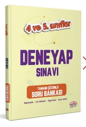 Editör Yayınevi 4-5. Sınıf Deneyap Soru Bankası