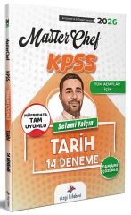 Dizgi Kitap 2026 KPSS Tarih MasterChef 14 Deneme Çözümlü - Selami Yalçın Dizgi Kitap