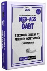 Pegem 2026 ÖABT MEB-AGS Psikolojik Danışma ve Rehberlik Konu Anlatımlı Pegem Akademi Yayınları