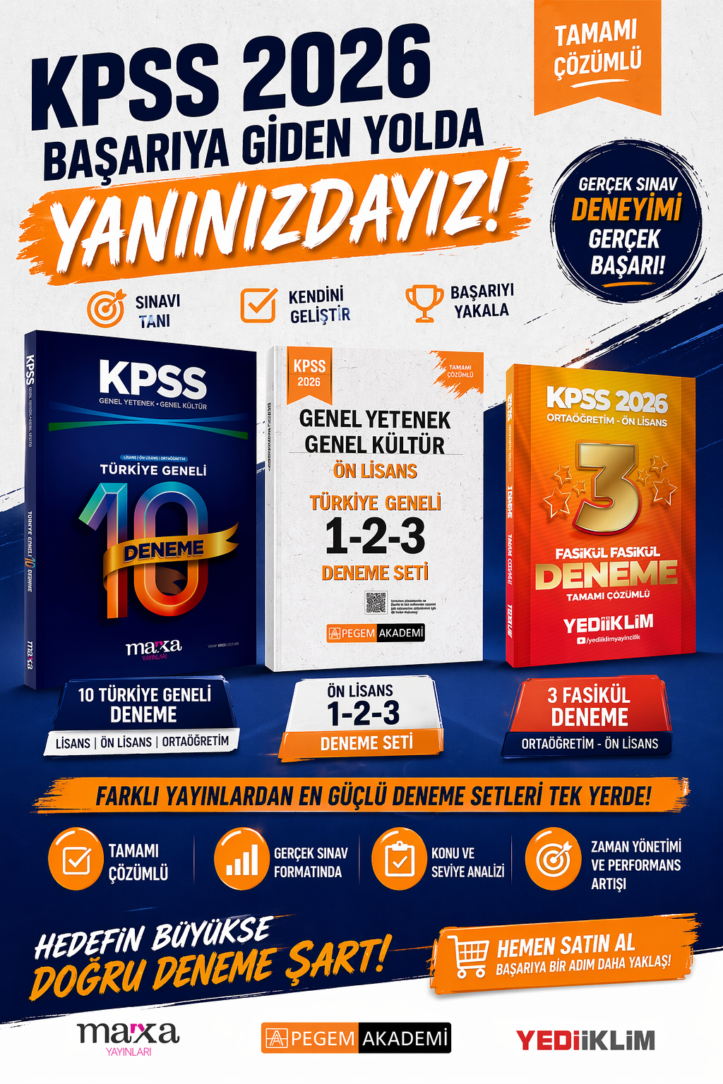 KPSS Genel Yetenek Genel Kültür Türkiye Geneli 10 Deneme Karma Yayınlar Süper Set